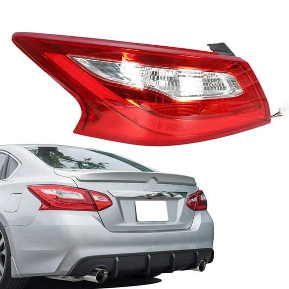 ALL-CARB Outer Tail Light Assembly Replacement for 2016-2018 Nissan Altima, Replaces Tail Light Rear Brake Lamp Left Driver Side 265559HS0A NI2804106