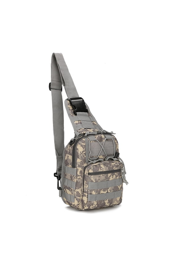 Tactical Chest Pack Molle Crossbody Bag Shoulder Sling Pouch Heavy Duty Everyday Carry Gear Military Utility Backpack Outdoor Hiking Cycling Hunting Airsoft Sport PackC