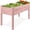 Pink, variant on Best Choice Products 48x24x30in Raised Garden Bed, Elevated Wooden Planter for Yard w/ Foot Caps, Liner - Natural