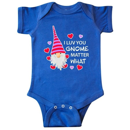 

Inktastic I Luv You Gnome Matter What with Gnome and Hearts Gift Baby Boy or Baby Girl Bodysuit