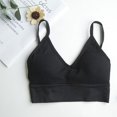 thumbnail image 3 of Qarigey Tops cortos sexys para mujer, Top de tubo, ropa de calle femenina, camisola sin mangas sin costuras Ropa interior negro, 3 of 6