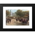 thumbnail image 2 of Otto Eerelman 24x18 Black Modern Framed Museum Art Print Titled - The Frederiksplein Amsterdam During the Entry of Queen Wilhelmina 5 September 1898 (1898 - 1900), 2 of 5