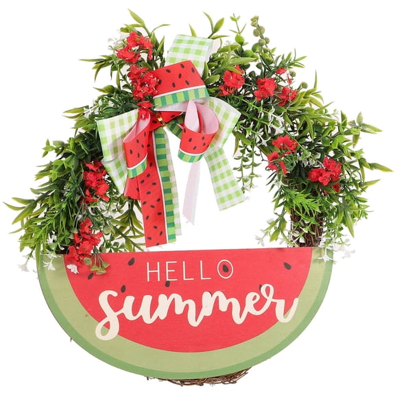 HOMEMAXS Decorative Door Garland and Hanging Wreath 1 Set Summer Wreath for Show Window and Front Door