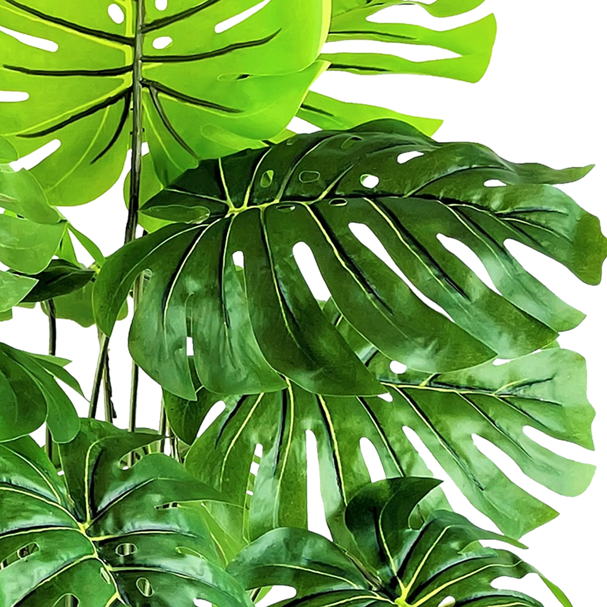 Artificial Plant, 3ft Artificial Monstera Plant in a Hand Woven Basket by LCG Florals, Faux Designer Fake Indoor Plant for Living Room, Office, and Home Décor