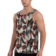 thumbnail image 2 of Fuzoiu Roosters 2 Print Men's Workout Tank Tops,Sleeveless Gym Shirt Quick Dry,Fitness Bodybuilding T-Shirt,Muscle Athletic Workout Tee-3X-Large, 2 of 7