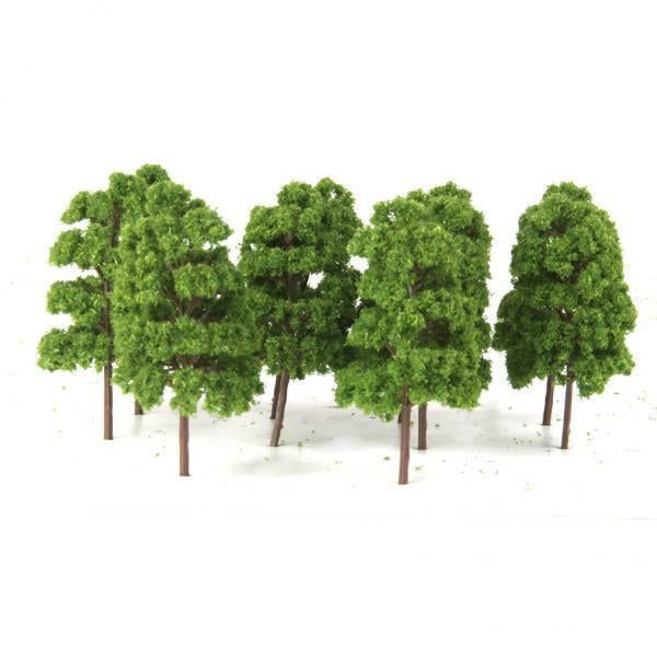 4-6pack 10PCS Tree Model Train Railway Wargame Diorama Architecture Layout 1:75 6 piezas Sunnimix modelo de árbol