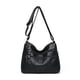 thumbnail image 2 of Qarigey Bolsos cruzados para mujer, PU multicapa con cremallera, correa ajustable, bolso de hombro de Color sólido, multibolsillo, para madre Bolsas de mensajero y de hombro Negro, 2 of 6