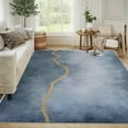 thumbnail image 4 of 5'x7' carpet runners dining room carpet for under table extra large area rug high pile area rug modern abstract area rug, 4 of 7