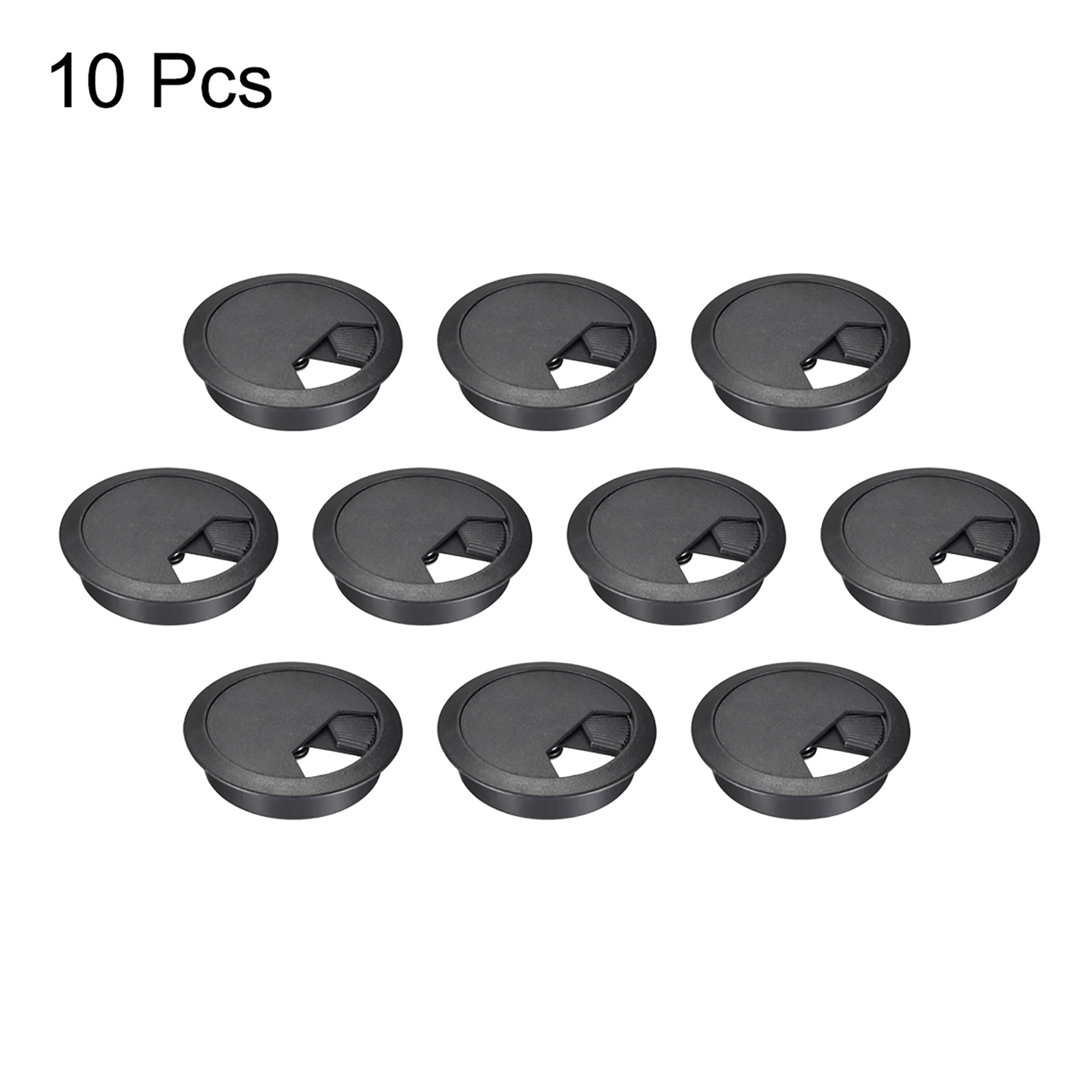 Unique Bargains Cable Hole Cover, 2-3/8' Plastic Desk Grommet for