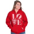 thumbnail image 4 of Pizza Lovers Italian Foodie Love Zip Hoodie Sweatshirt Women Brisco Brands M, 4 of 6