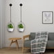 thumbnail image 1 of Fiudx Ofertas del día Soporte para plantas colgantes, maceteros de interior, decoración artística, macetero moderno de metal para pared y techo, macetero para colgar, maceteros para decoración del ho, 1 of 6