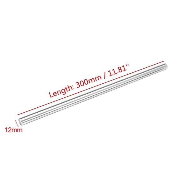 Accesorio de impresora 3D con eje de riel lineal de acero, varilla de eje para impresora 3D, 300 mm de longitud y 12 mm de diámetro AweSitey EL1693-03B