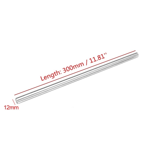 Accesorio de impresora 3D con eje de riel lineal de acero, varilla de eje para impresora 3D, 300 mm de longitud y 12 mm de diámetro Methold EL1693-03B
