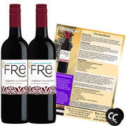 Sutter Home Fre Cabernet Non-Alcoholic Red Wine, Experience Bundle with ChromaCast Pop Socket, Seasonal Wine Pairings & Recipes, 12/750ML, 2-PACK
