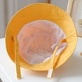 thumbnail image 6 of LYHaoo Kids Adjustable Chin Strap Sun Hats Summer Spring Sun Hat Cartoon Embroidery Outdoor Beach Bucket Cap Bucket Hat,Yellow, 6 of 7