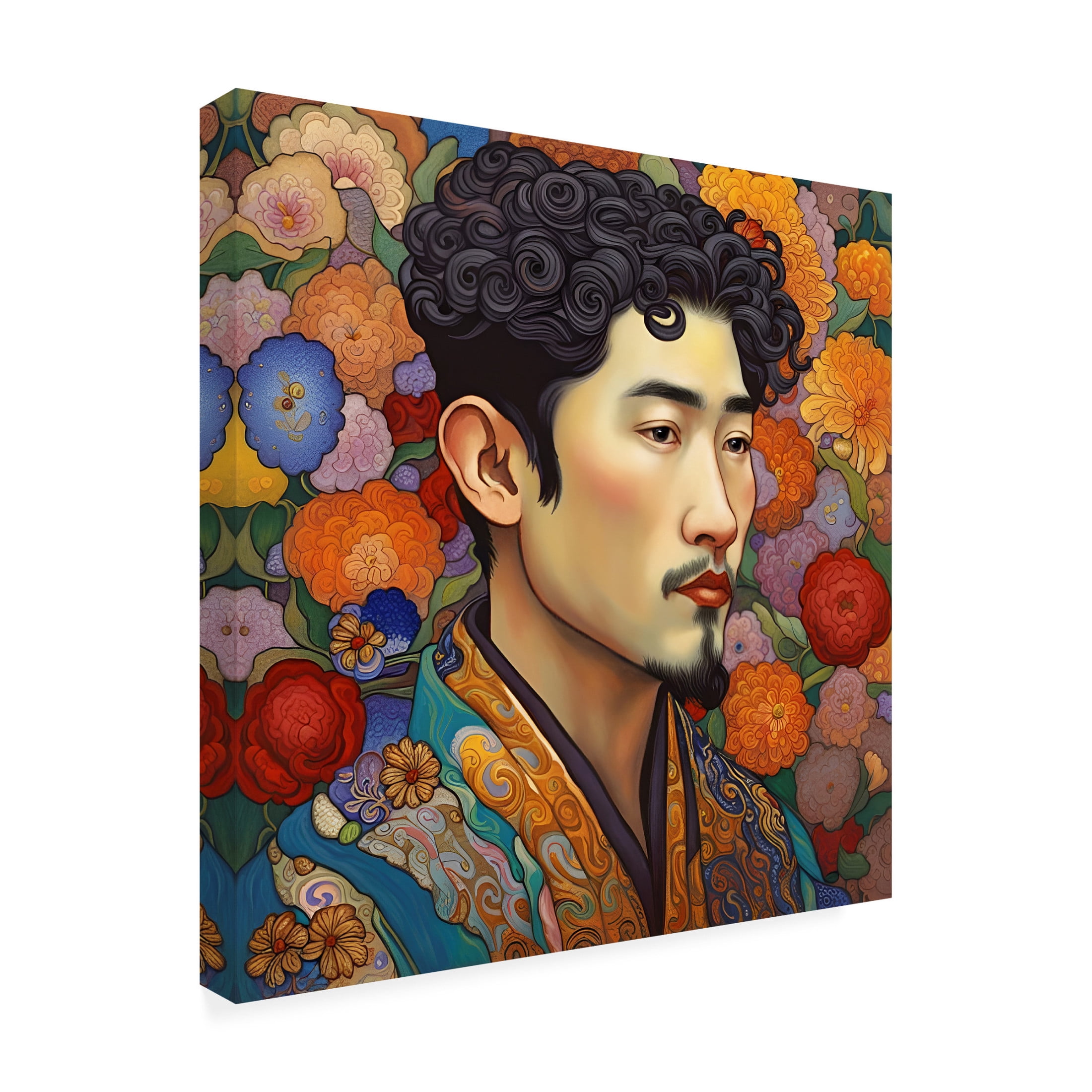 Canvas Wall Art - Tina Lavoie 'Art Nouveau Beauty XII' Wall Art for Living Room, Bedroom, or Office Décor by Trademark Fine Art - 35 x 35 Inches