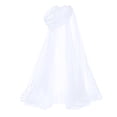 thumbnail image 7 of Jsaierl Women's Sheer Mesh Hooded Cape Lightweight Tie Front Fairy Halloween Cosplay Costume Cloak, 7 of 7