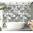 thumbnail image 7 of Tiptophomedecor Abstract Wallpaper Wall Mural - Silver Net, 7 of 7