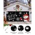 thumbnail image 2 of Garage Door Banner Cover 7 x 16 ft, Merry Christmas Snowman in Red Scarf And Hat Snowflake Christmas Garage Door Decorations Holiday Christmas Backdrop Decor for Winter New Year Xmas Party, 2 of 6