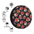thumbnail image 4 of Naloa Red Rose Flower PVC Leather Spare Tire Wheel Cover for Car Truck SUV Camper Trailer Universal Fit many size17 inch, 4 of 6