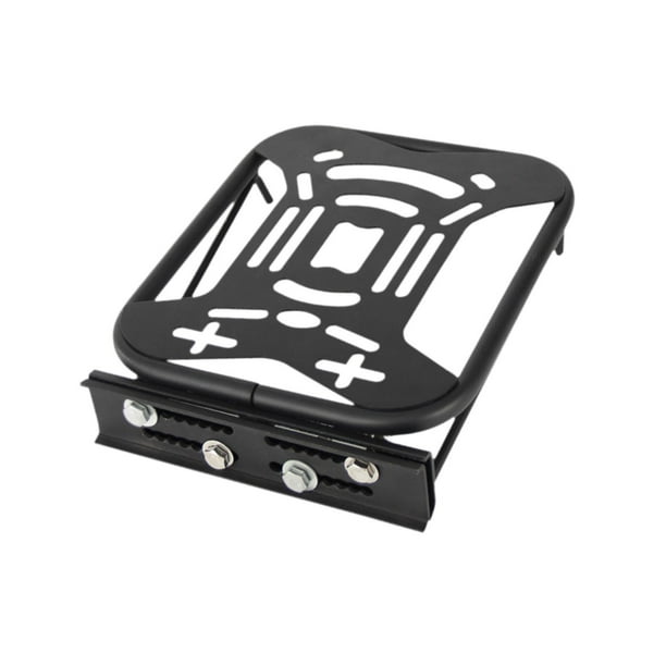 Portaequipajes trasero para motocicleta, fácil instalación, estante de almacenamiento trasero para motocicleta Negro