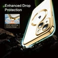 thumbnail image 4 of Designed for iPhone 14 Case [Compatible with MagSafe Charger&Wallet ] Ultra Clear Shockproof Protective Cell Phone Cover Non-Yellowing Flexible Thin Covers-Gold, 4 of 7