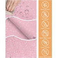 thumbnail image 5 of Christmas Snowman Tablecloth Waterproof for Round/Rectangle/Oval/Square Tablecloth 60x60 in Table Cloth Cover for Fall Baby Shower Christmas Wedding Party, Christmas Pink Snowflake, 5 of 6