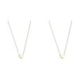 thumbnail image 1 of (2-Pack) Rinsvye 26 initial Heart Shape Chunky Necklaces for Women Jewelry Alphabet Necklace for Women Pearl Chain Necklace Necklaces for Women A Z 26 Alphabet initial Gold Necklaces for Women, 1 of 8