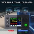 thumbnail image 5 of Regulador de Voltaje Ajustable - Convertidor Reductor con Pantalla LCD A Color de 6-36 V A 0,5-36 V, 4,5 A, 40 W para Paneles Solares de Autocaravanas, 5 of 5