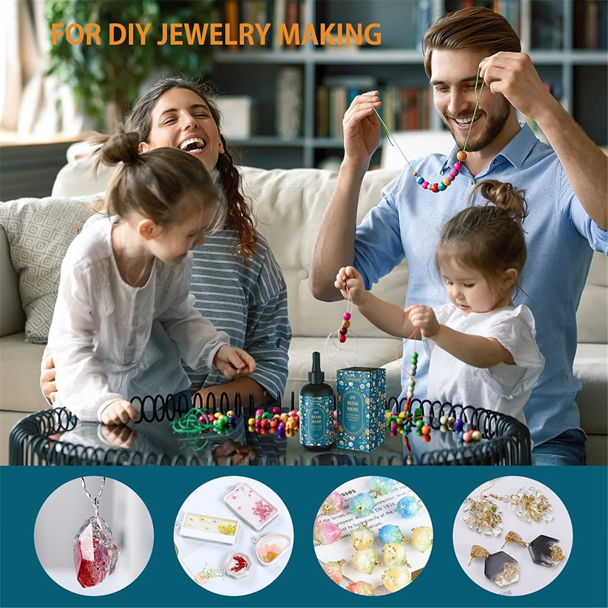 UV Resin 200g Crystal Clear UV Resin, Upgraded UV Resin Hard Type, Resin UV Fast Cured for Jewelry Making, DIY Craft