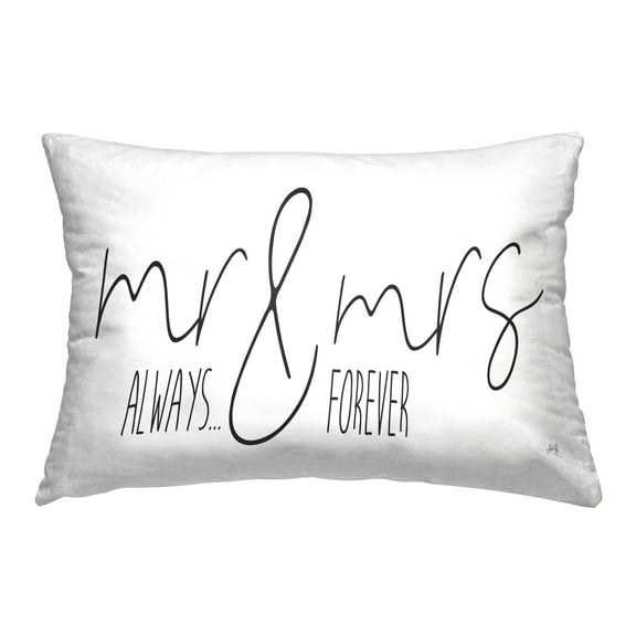Stupell Industries Romantic Always & Forever Decorative Printed Throw Pillow Design by Marla Rae