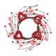 thumbnail image 2 of Uuiauoio Valentine Candle Rings Wreaths Red Heart and Berry Candle Holder Rings Red Pip Berry Candle Rings Mini Wreaths for Valentine's Day Wedding Windows Table Centerpieces, 2 of 6