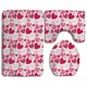 thumbnail image 1 of Juego de alfombras de baño ABPHQTO Corazones rojos estilo 2018 3 piezas, 1 of 2