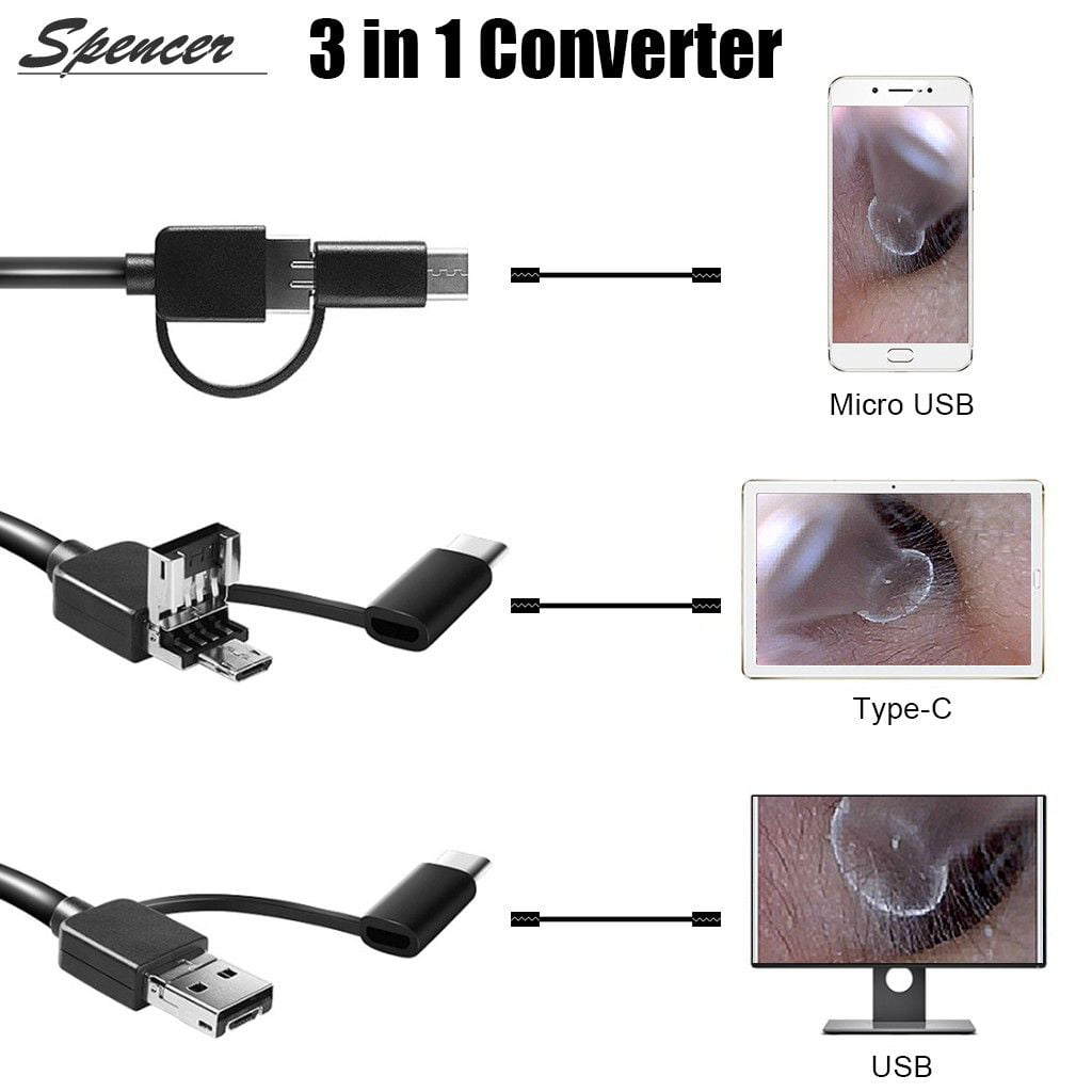 1 set of USB high-definition intelligent visual ear scoop, visible