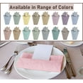 thumbnail image 4 of Ruvanti Cloth Napkins Set of 12, 18x18 Reusable Napkins Cloth Washable, Soft & Durable  Dinning Table Napkins, Polycotton Chambray Dinner Napkins for Parties, Christmas, Thanksgiving, Weddings - Pink, 4 of 9