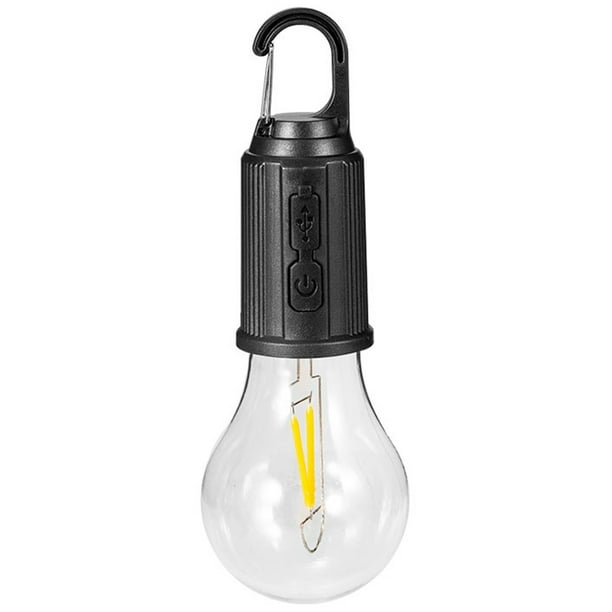 Lámpara LED para acampar, luz portátil de 600mAh para senderismo, pesca (62mm)