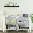 thumbnail image 4 of Buffet Storage Cabinet with Rattan Decorating Living Room Wood Kitchen Sideboard Accent Cabinet, 4 of 6