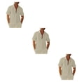 thumbnail image 3 of Sonducket Camisa con botones para hombre de estilo informal para viajar, senderismo, verano, playa, caminar, camisetas ajustadas, ropa de trabajo Type1 NO1, 3 of 6