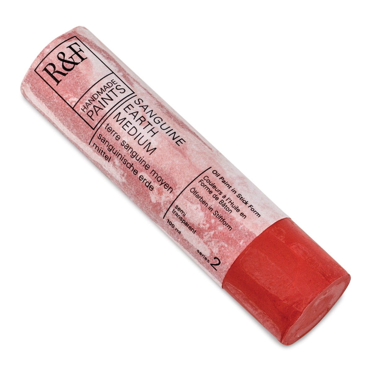 R&F Handmade Paints Pigment Stick, 100ml, Sanguine Earth Medium