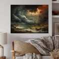 thumbnail image 2 of Designart "Storm Power In Flow III" Landscapes Print on Natural Pine Wood, 2 of 5
