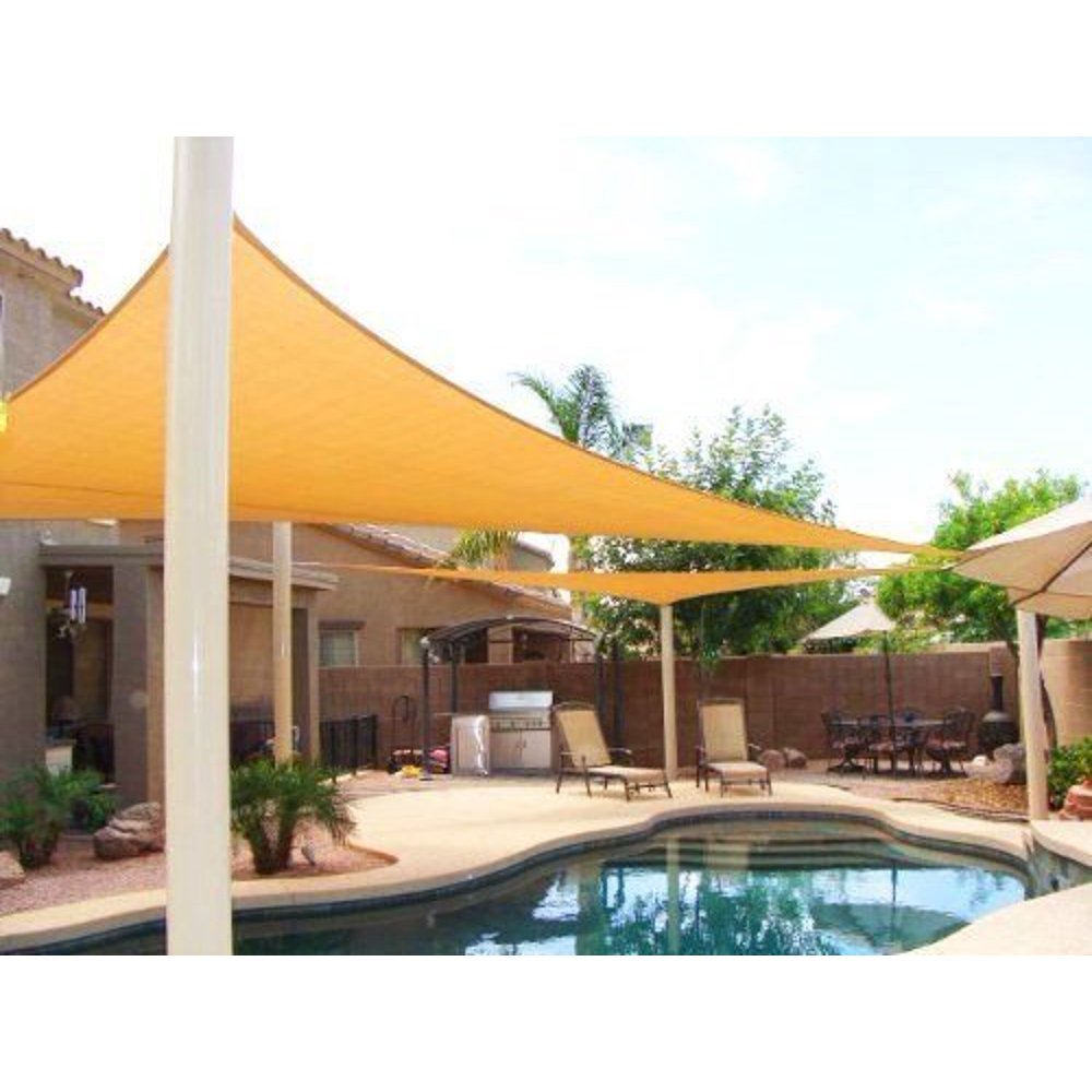 Petra's 18 Ft. X 18 Ft. X 18 Ft. Triangle Desert Sand Sun Sail Shade