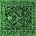 thumbnail image 1 of Ahgly Company Indoor Square Persian Emerald Green Traditional Area Rugs, 3' Square, 1 of 4