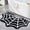 Black-a, variant on Cobweb Bath Rug Black+white Gothic Home Decor