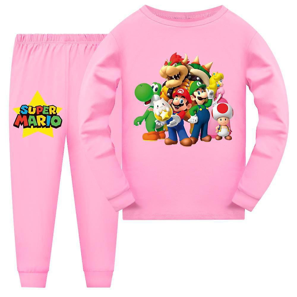 Pyjama Super Mario Luigi - 100% Coton Pour Garçons