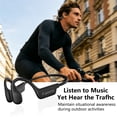 thumbnail image 2 of AKKHOO Open Ear Bone Conduction Headphones, Wireless Bluetooth Sports Headphones with ENC Mic, 12H Playtime, IPX6 Waterproof Running Headphones for Gym, Outdoor, 2 of 13