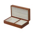 thumbnail image 2 of Caja de joyería Caja de recuerdos portátil Caja de almacenamiento de joyas Contenedor de joyas para Blanco caqui, 2 of 9