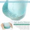 thumbnail image 5 of Paquete de 2 baberos de silicona para bebé, babero impermeable para alimentación de bebés, baberos de goma ajustables con bolsillo para recoger alimentos para niños pequeños, verde y rosa, 5 of 5