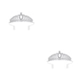 thumbnail image 1 of relayinert Crystal Hair Hoop with Comb Headband Rhinestone Portable Rustproof Bridal Hair Accessories for Women Engagement 2Set, 1 of 6