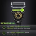thumbnail image 4 of GilletteLabs with Exfoliating Bar by Gillette Razor for Men, Gold Edition - 1 Handle, 2 Razor Blade Refills, Includes Premium Magnetic Stand, 4 of 9