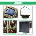 thumbnail image 3 of Solar Lantern Colorful Rooster Perched Wooden Fence Red Apples Greenery Garden Hanging Lantern Waterproof Solar Powered Lighting Outdoor Table Lamp for Deck Yard Camping Patio Decor, 3 of 7